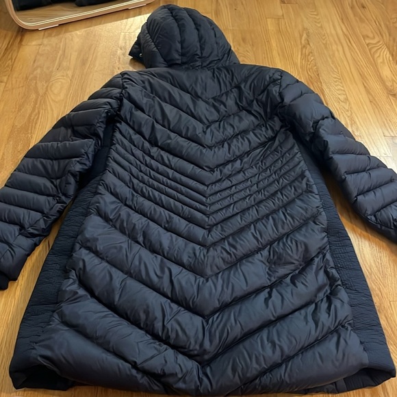 Abercrombie & Fitch Navy Blue Down Longline Puffer Jacket Sz XL - Picture 11 of 11